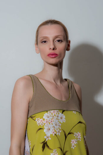 St Gabriel Top Floral Army