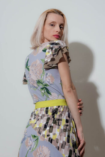 Drayton Dress Floral Army