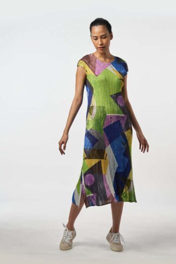 Rainforest Plisse Dress