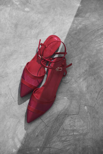 Portia pointy shoes - red