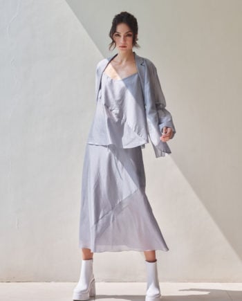 Carlin top, Gilroy skirt and Dawson jacket