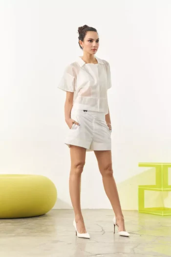 Cameron Top - White, XS/S